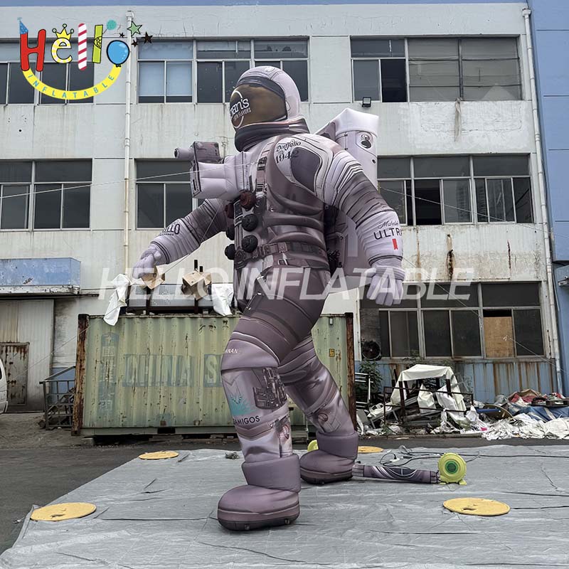 Giant Custom Inflatable Astronaut Spaceman Mascot, Large Advertising Inflatable with Brand Logos for Sports Events and Promotions