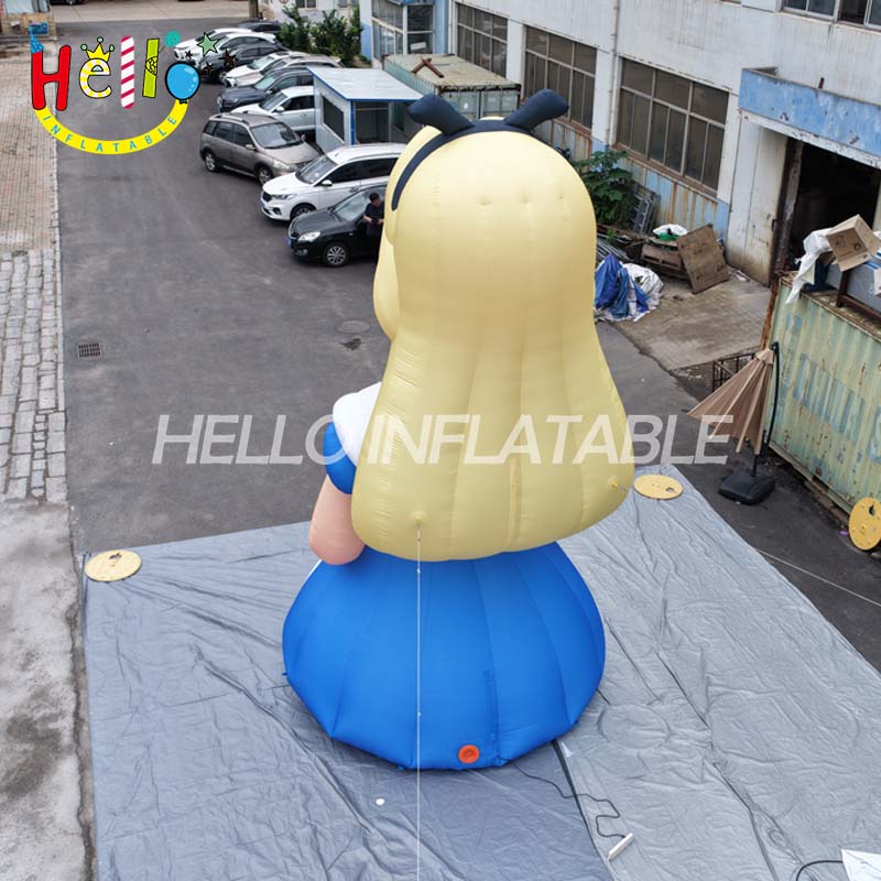 Giant Custom Inflatable Alice in Wonderland Character, Large Fairy Tale Storybook Figure for Tea Party Event and Mall Decoration