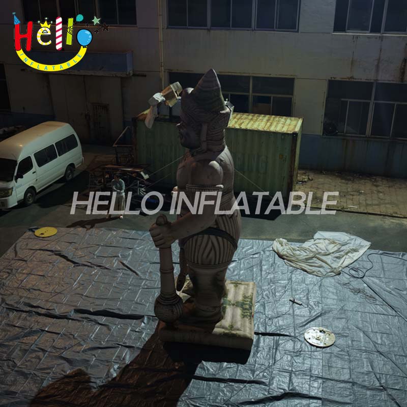 Giant Custom Inflatable Southeast Asian Guardian Statue, Large Yaksha Temple Warrior Mascot for Cultural Event and Festival Decoration