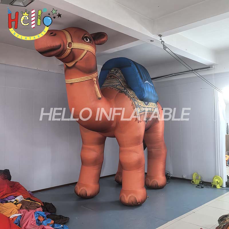 Giant Custom Inflatable Camel for Advertising and Events, Large Realistic Arabian Camel Mascot for Desert Theme Decoration插图2 Giant Custom Inflatable Camel for Advertising and Events, Large Realistic Arabian Camel Mascot for Desert Theme Decoration