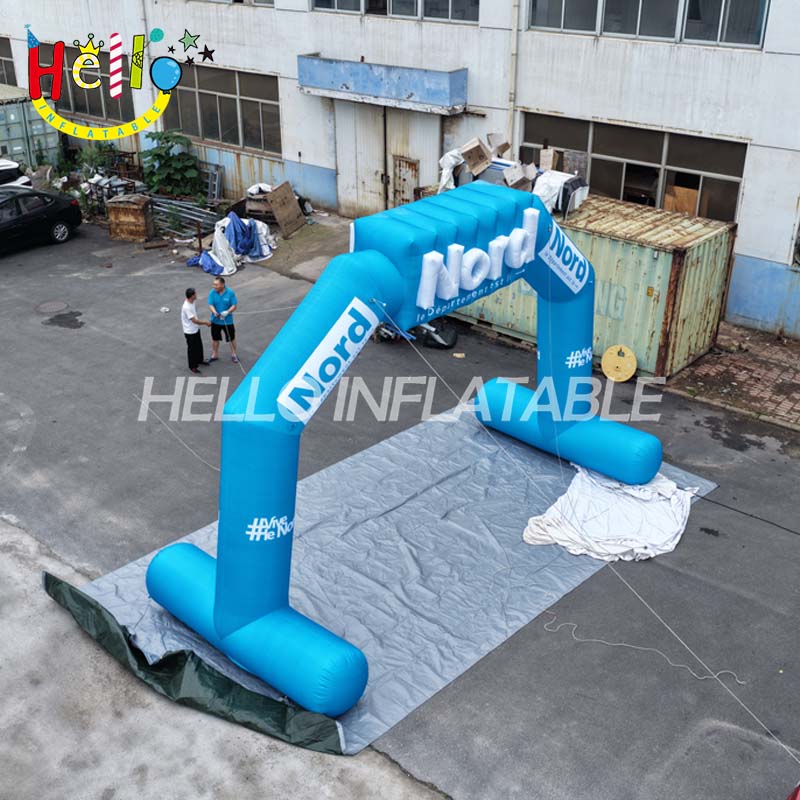 Giant Custom Inflatable Advertising Arch with Full Printing, Large Branded Event Entrance Archway for Government and Commercial Promotion