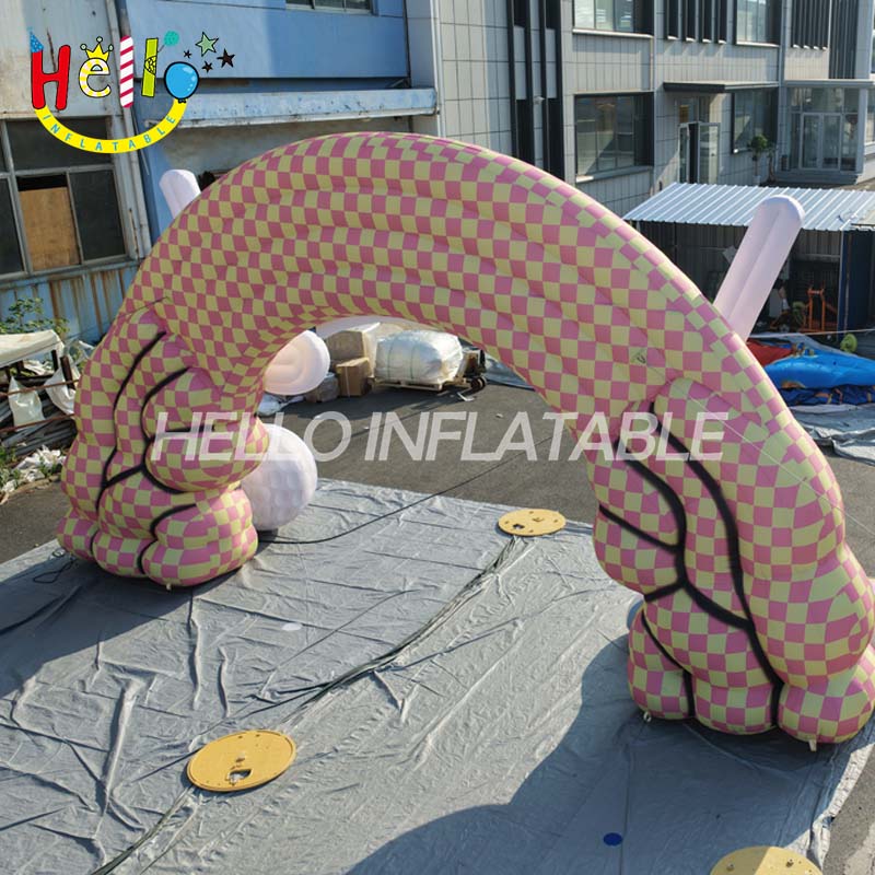 Giant Custom Inflatable Golf Masters Archway with Volcano Theme, Large Inferno Golf Entrance for Tournament and Event Promotion