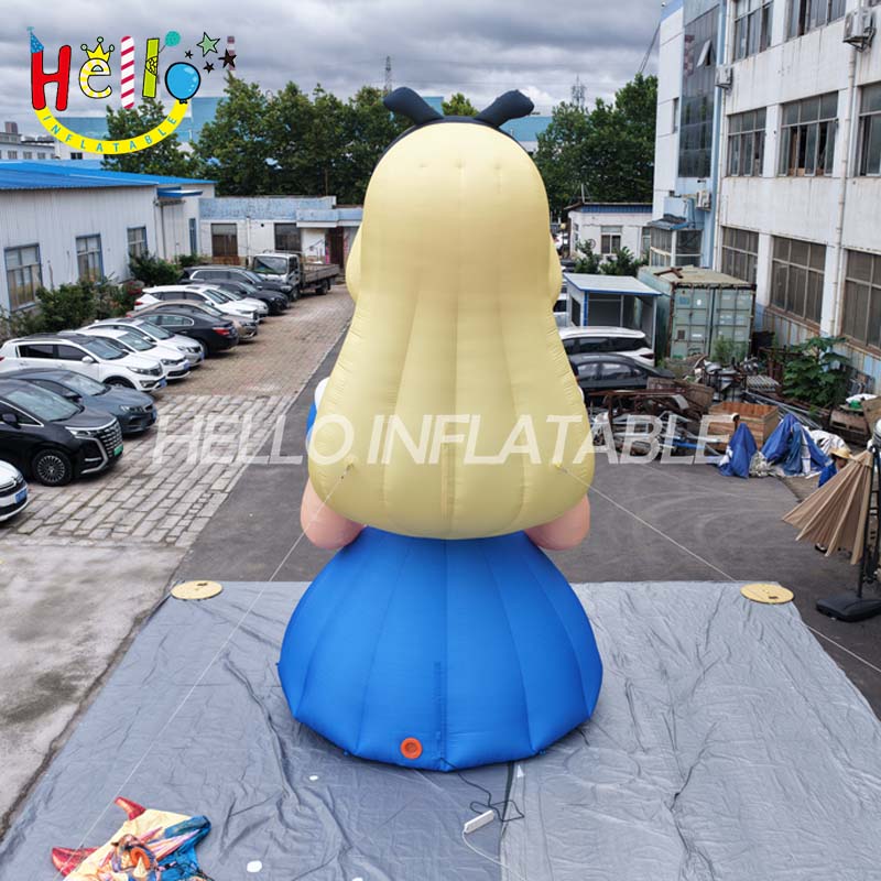 Giant Custom Inflatable Alice in Wonderland Character, Large Fairy Tale Storybook Figure for Tea Party Event and Mall Decoration