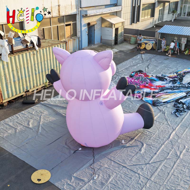 Giant Custom Inflatable Pink Pig Mascot, Large Sitting Cartoon Pig with Welcome Pose for Farm Theme Event and Advertising Decoration插图3 Giant Custom Inflatable Pink Pig Mascot, Large Sitting Cartoon Pig with Welcome Pose for Farm Theme Event and Advertising Decoration