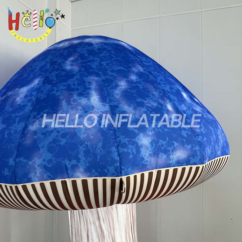 Giant Custom Inflatable Galaxy Mushroom Prop, Large Fantasy Toadstool Standee with Starry Cap for Fairy Tale Event and Mall Decoration