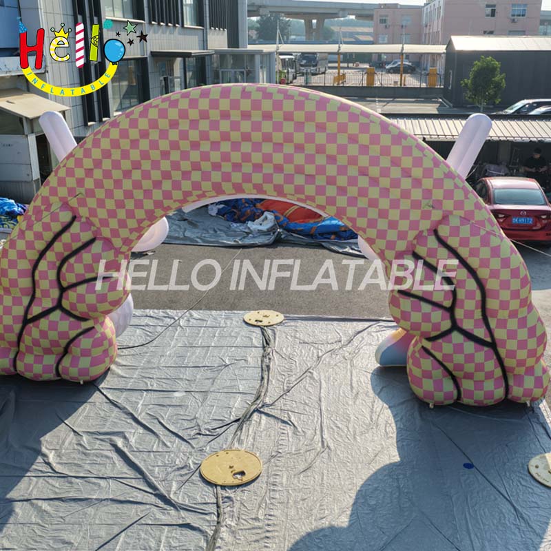 Giant Custom Inflatable Golf Masters Archway with Volcano Theme, Large Inferno Golf Entrance for Tournament and Event Promotion