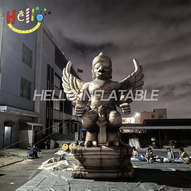 Giant Custom Inflatable Garuda Bird God Statue, Large Mythological Eagle Deity Mascot for Southeast Asian Cultural Event and Temple Festival Decoration