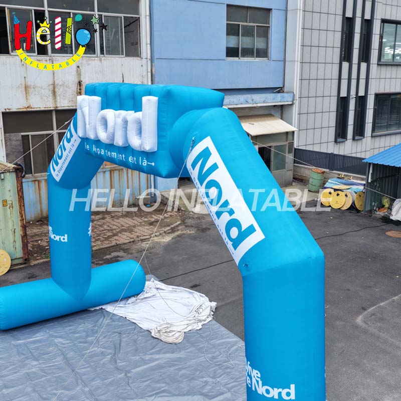 Giant Custom Inflatable Advertising Arch with Full Printing, Large Branded Event Entrance Archway for Government and Commercial Promotion