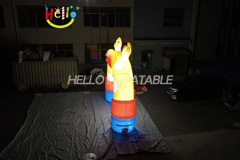 Giant LED Inflatable Monster Archway, Custom Large Glowing Cartoon Character Entrance for Advertising and Event Decoration