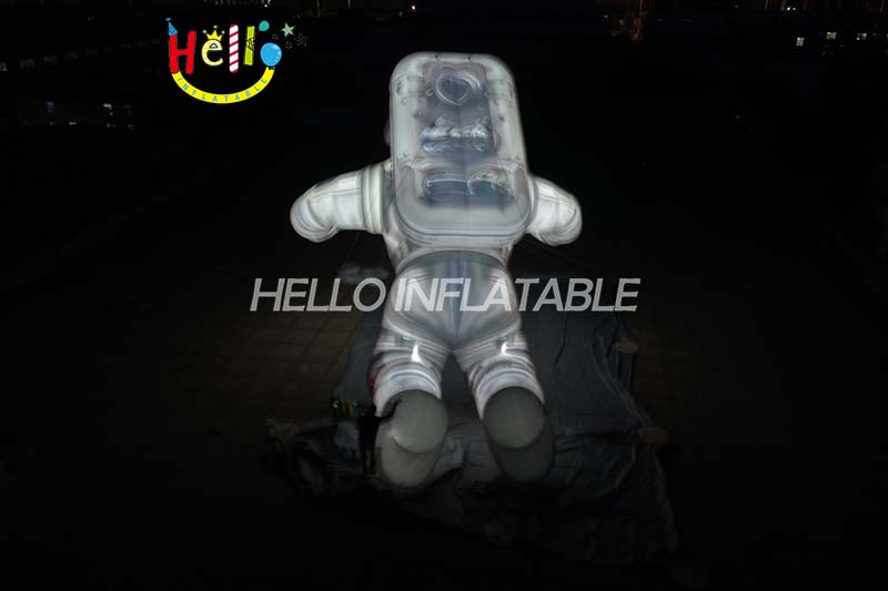 Giant LED Inflatable Astronaut Spaceman Mascot, Custom Large Glowing Spacewalker for Advertising and Space Theme Event Decoration