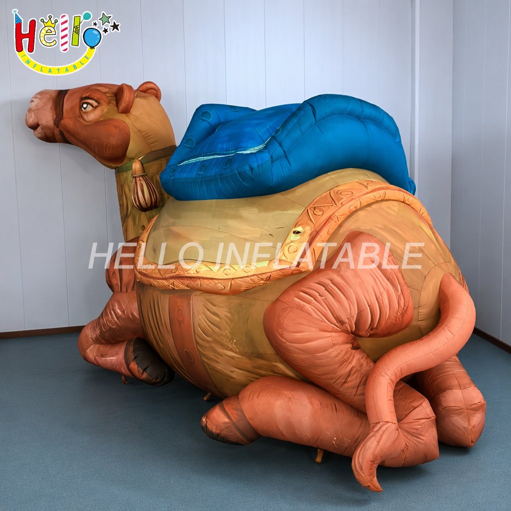 Outdoor Desert Theme Promotion Life Size Sitting Camel Balloon Model For Brand Identity Marketing Advertising Inflatables