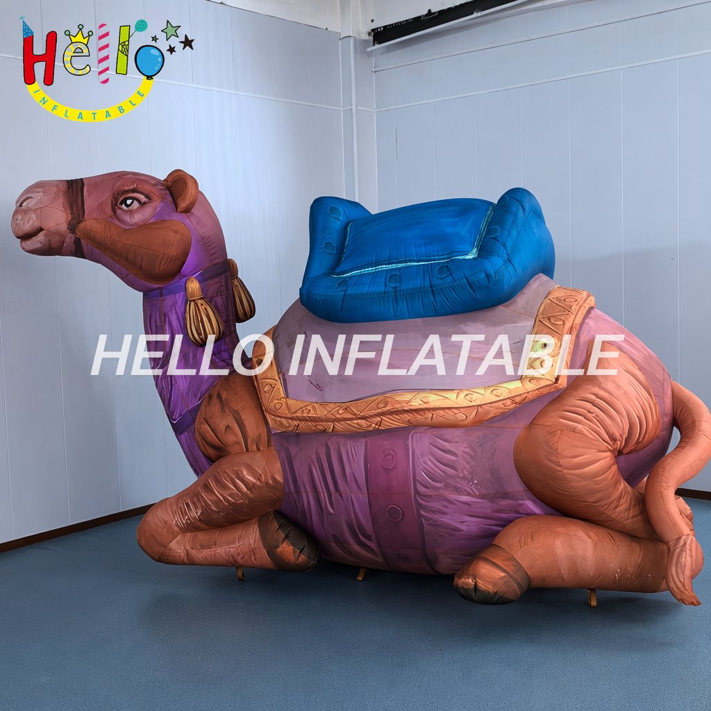 Outdoor Desert Theme Promotion Life Size Sitting Camel Balloon Model For Brand Identity Marketing Advertising Inflatables