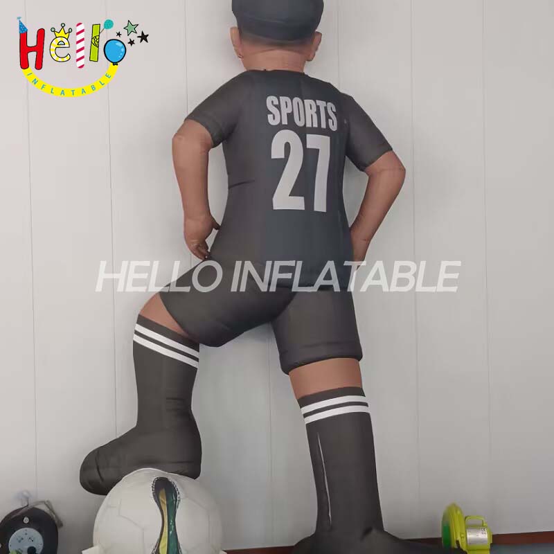 Custom Life-Size Inflatable Soccer Player Figure, Personalized 3D Inflatable Doll for Birthday Gifts, Events, and Sports Decoration