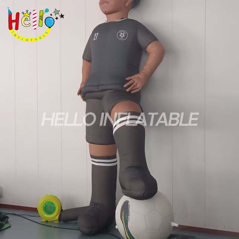 Custom Life-Size Inflatable Soccer Player Figure, Personalized 3D Inflatable Doll for Birthday Gifts, Events, and Sports Decoration