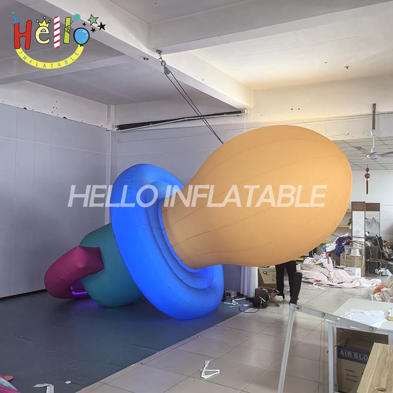 Giant Custom Inflatable Baby Pacifier Model, Large Advertising Inflatable Soother for Baby Shower, Store Display, and Event Decoration