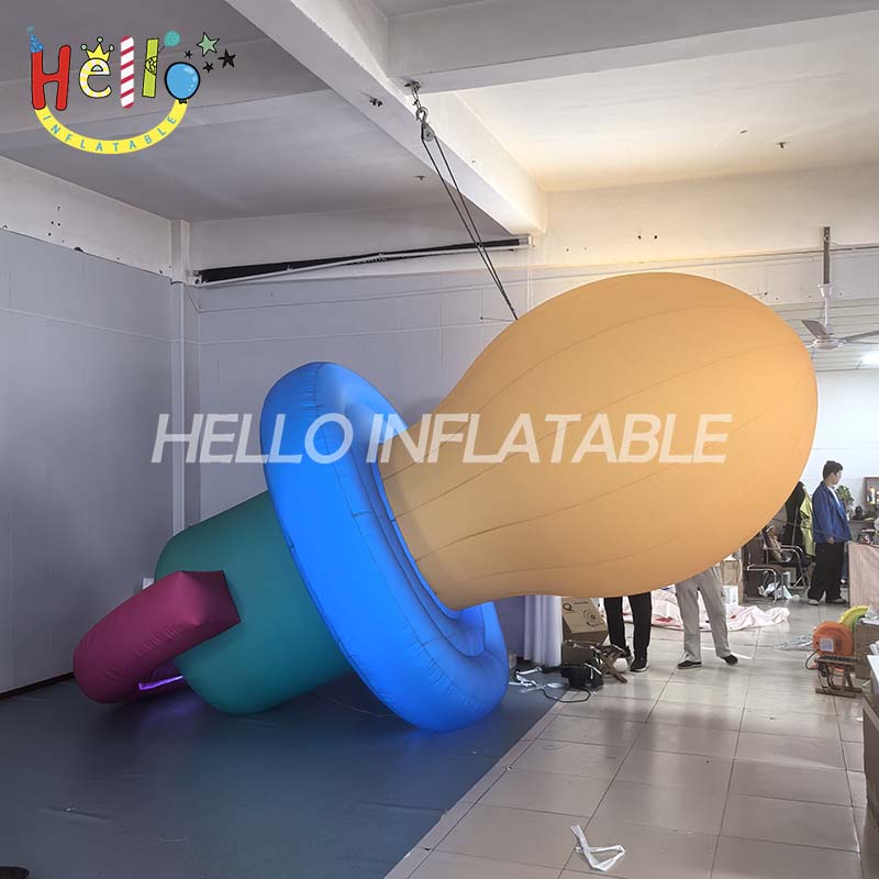Giant Custom Inflatable Baby Pacifier Model, Large Advertising Inflatable Soother for Baby Shower, Store Display, and Event Decoration