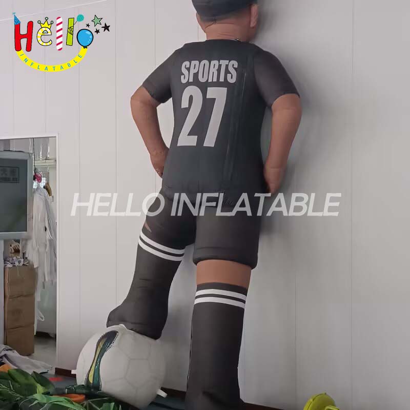 Custom Life-Size Inflatable Soccer Player Figure, Personalized 3D Inflatable Doll for Birthday Gifts, Events, and Sports Decoration