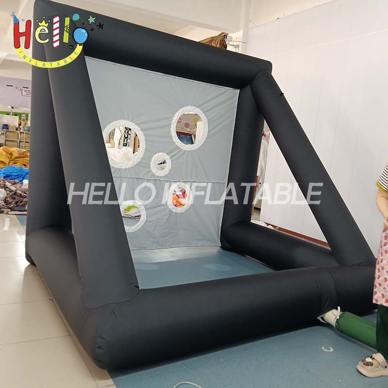 Custom Branded Inflatable Target Game, Large Interactive Throwing Goal with Multi-Size Holes for Sports Events and Brand Promotion