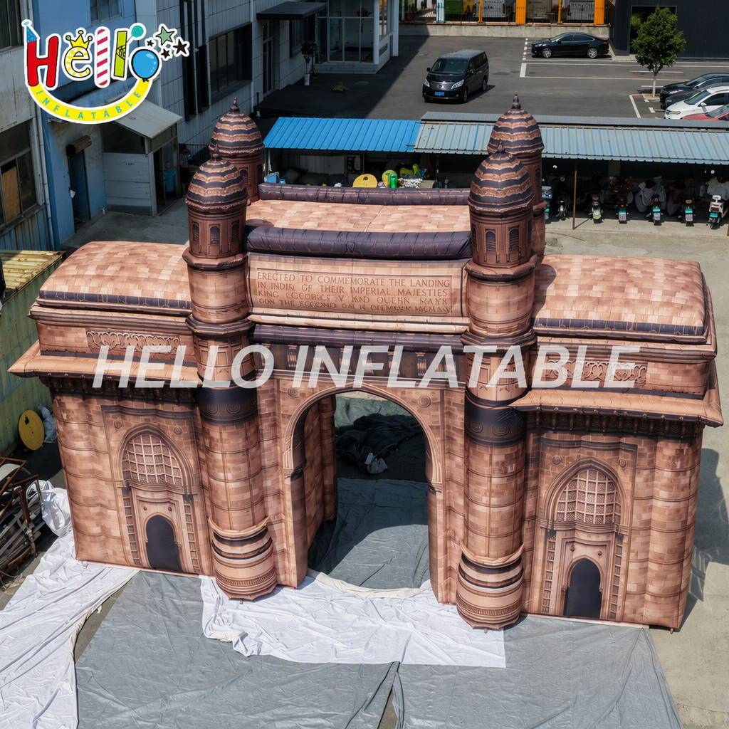 Large Scale Outdoor Cultural Heritage Monument Gate Entrance Archway for Theme Park Historic Inflatable Model