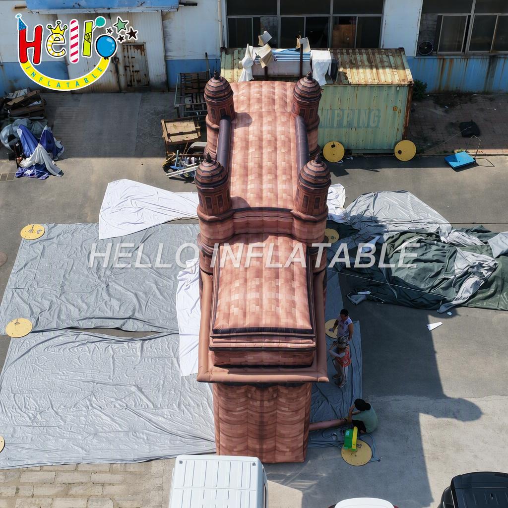 Large Scale Outdoor Cultural Heritage Monument Gate Entrance Archway for Theme Park Historic Inflatable Model