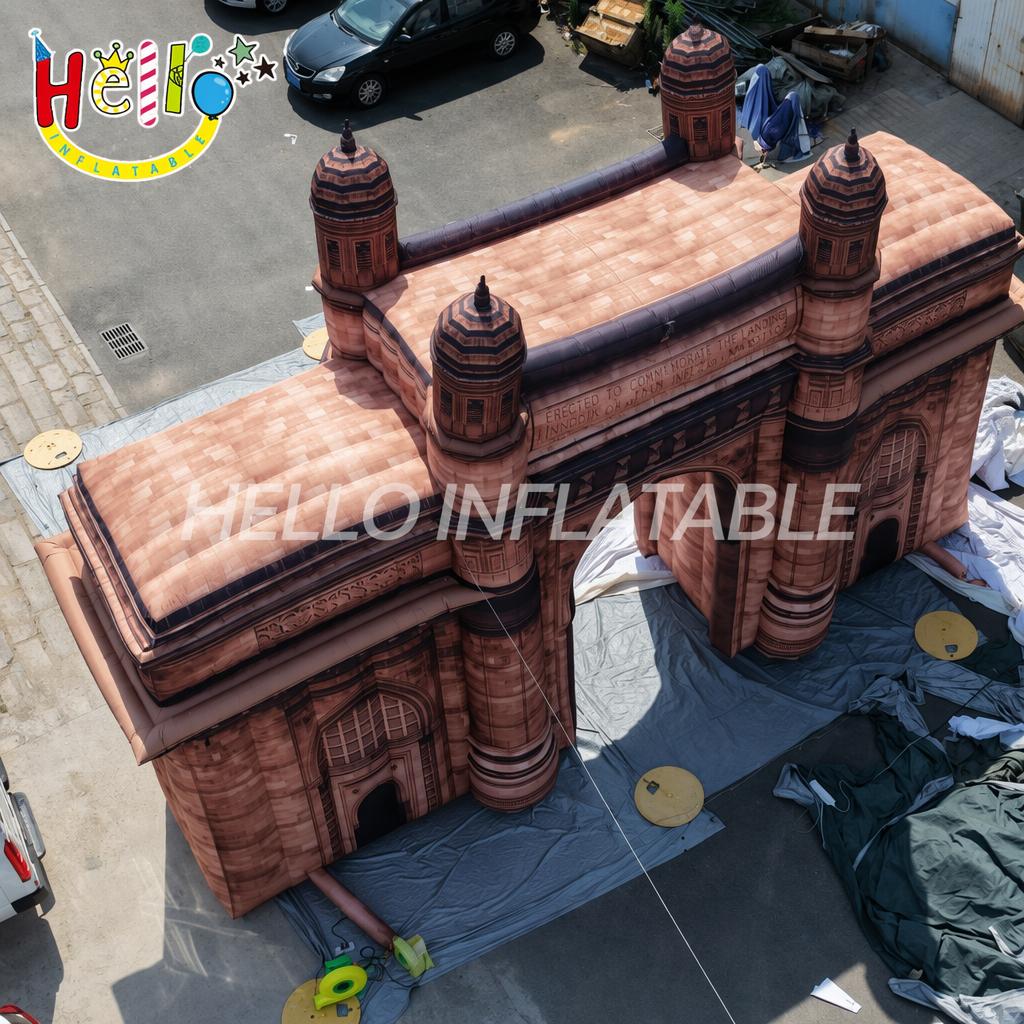 Large Scale Outdoor Cultural Heritage Monument Gate Entrance Archway for Theme Park Historic Inflatable Model