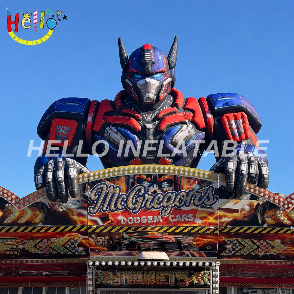 Giant Custom Cyber Robot Mech Character for Theme Park Carnival Dodgem Car Entrance Advertising Inflatables