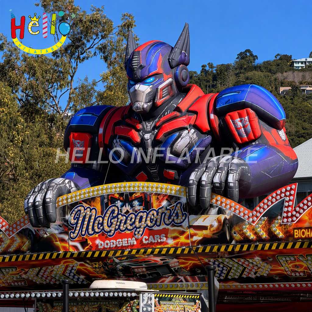 Giant Custom Cyber Robot Mech Character for Theme Park Carnival Dodgem Car Entrance Advertising Inflatables