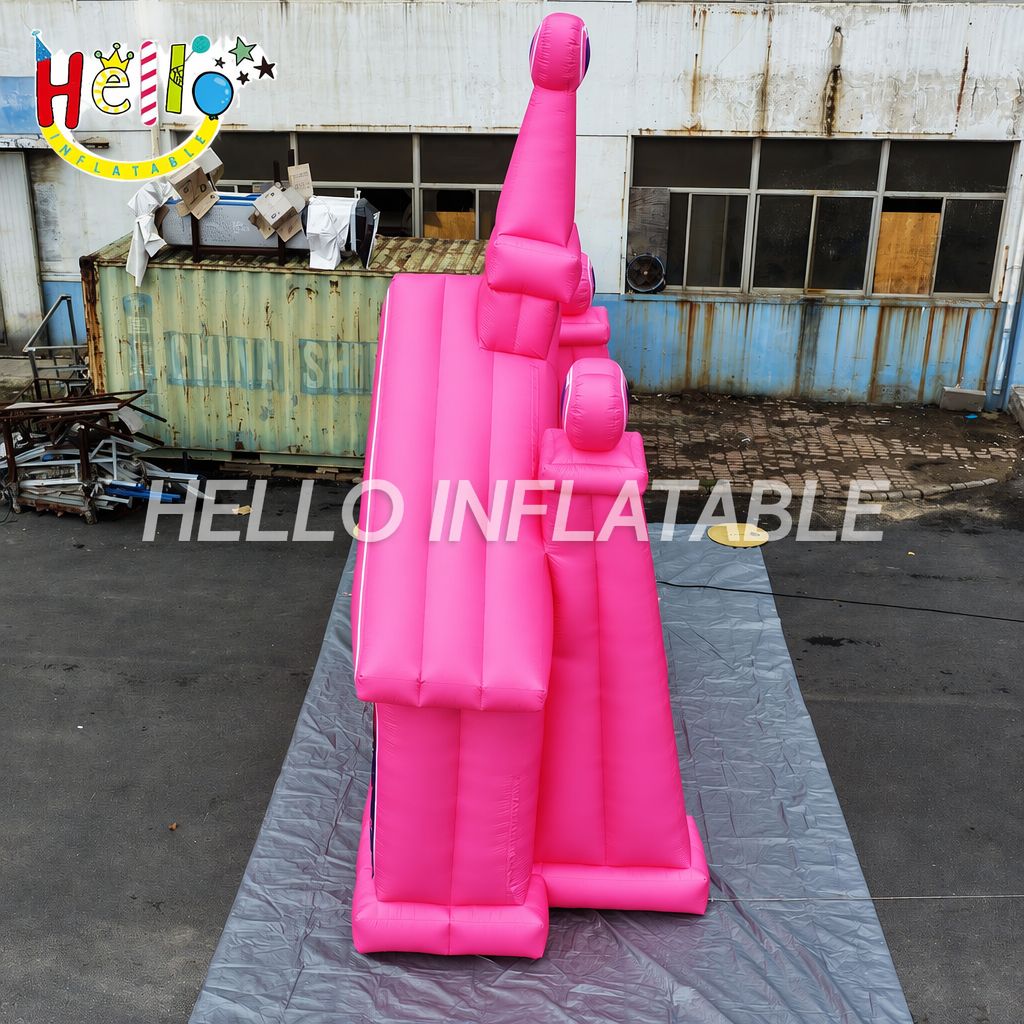 Giant Pink Las Vegas Style Wedding Chapelle Portable Blow Up Church for Marriage Event Party Inflatable Wedding Tent