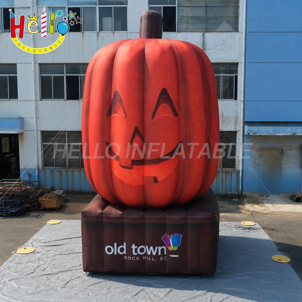 Custom Logo Outdoor Giant Blow Up Jack O’ Lantern Model For City Square Party Ornament Halloween Inflatable Decoration插图 Custom Logo Outdoor Giant Blow Up Jack O' Lantern Model For City Square Party Ornament Halloween Inflatable Decoration