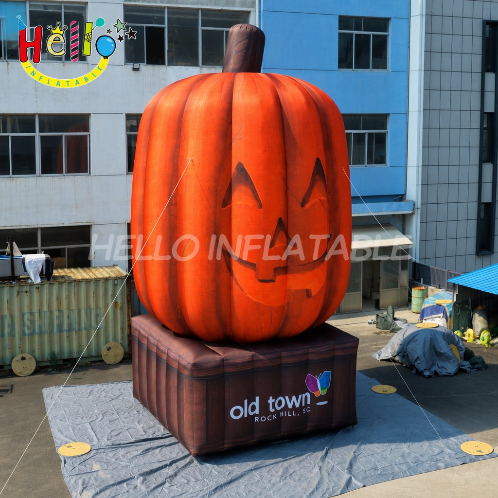 Custom Logo Outdoor Giant Blow Up Jack O' Lantern Model For City Square Party Ornament Halloween Inflatable Decoration
