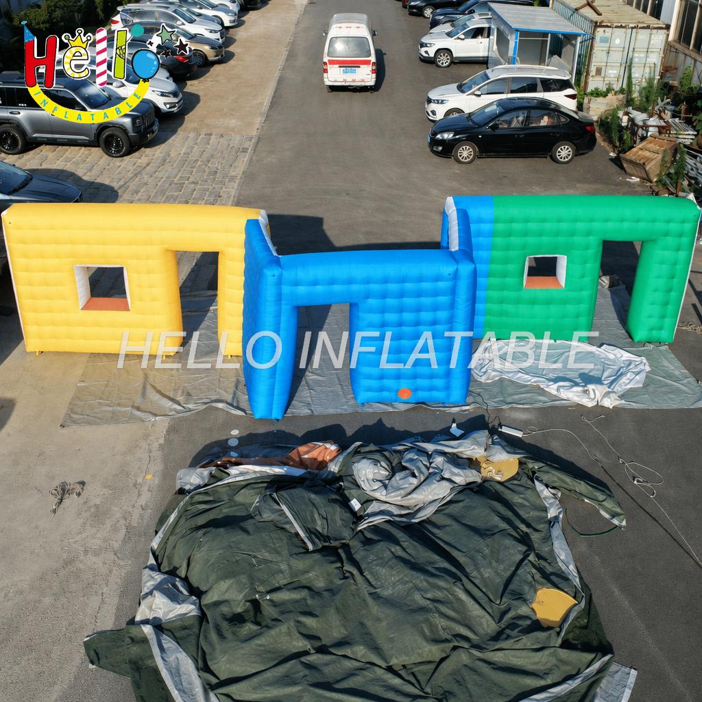 Outdoor Role Play Shop Front Fruit Bar Barber Store Kiosk Mini Mart Blow Up Street Storefront Model Inflatable House