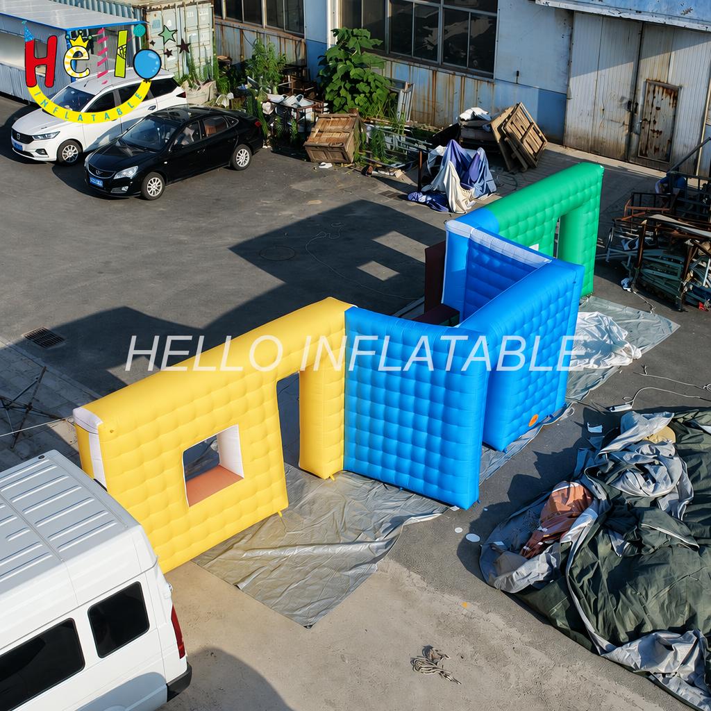 Outdoor Role Play Shop Front Fruit Bar Barber Store Kiosk Mini Mart Blow Up Street Storefront Model Inflatable House