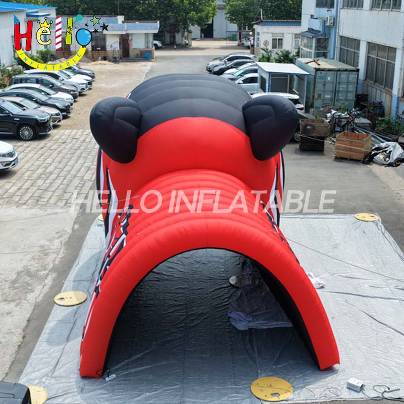 Giant Custom Inflatable Tiger Head Sports Tunnel, Large Black and Red Team Entrance for Football and School Events插图2 Giant Custom Inflatable Tiger Head Sports Tunnel, Large Black and Red Team Entrance for Football and School Events