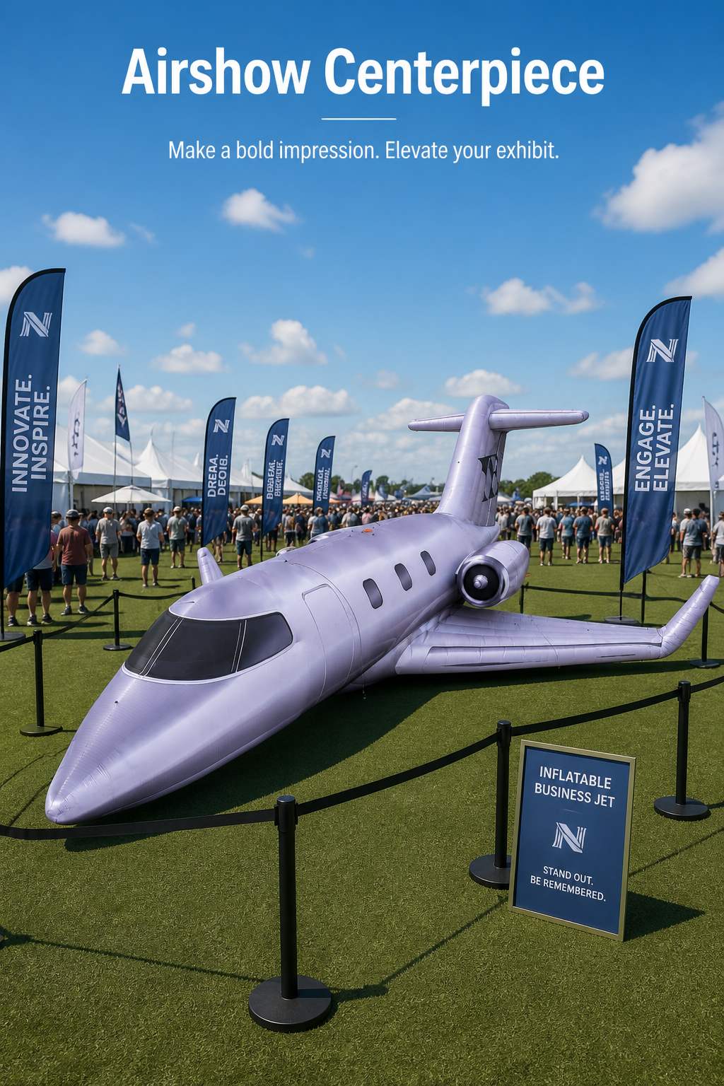 Commercial Grade Custom Logo Inflatable Aircraft Replica for Luxury Brand Activation Aviation Expo Grand Opening插图1 Commercial Grade Custom Logo Inflatable Aircraft Replica for Luxury Brand Activation Aviation Expo Grand Opening