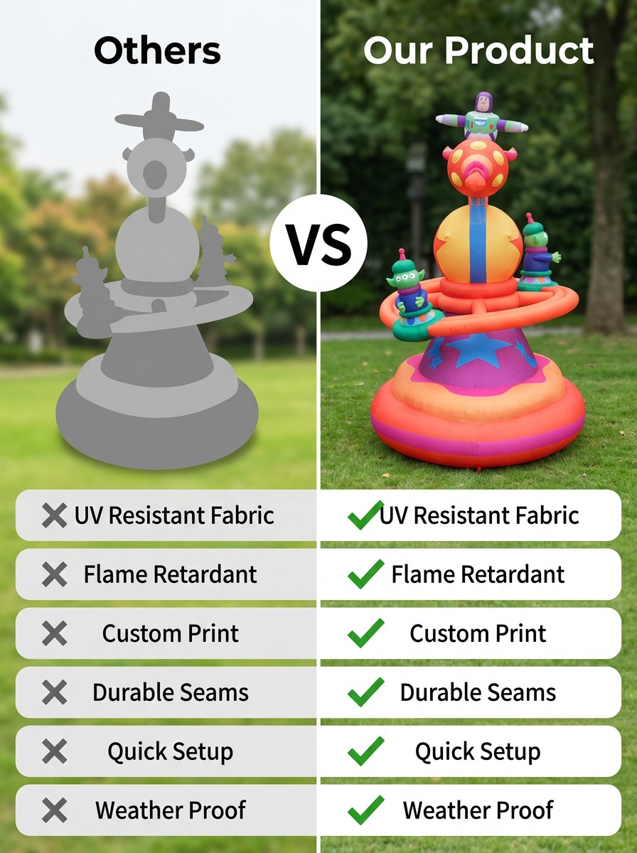 Giant Space Ranger Inflatable Tower with Wings Alien Characters for Kids Theme Park Outdoor Decoration插图1 Giant Space Ranger Inflatable Tower with Wings Alien Characters for Kids Theme Park Outdoor Decoration