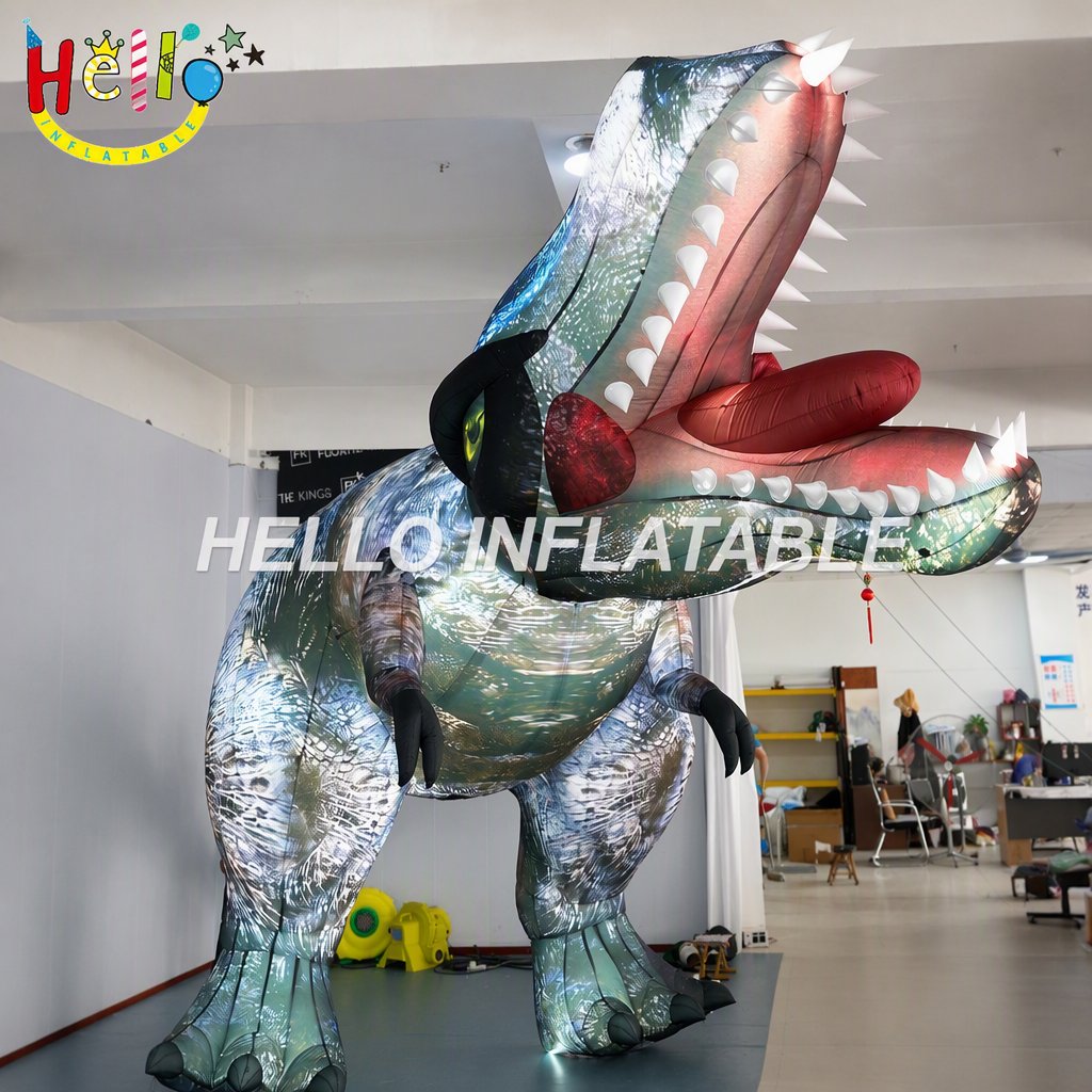 Giant Realistic Iridescent Scale T-Rex Tyrannosaurus Rex Inflatable Model for Museum Dinosaur Exhibition Display Inflatable Dinosaur