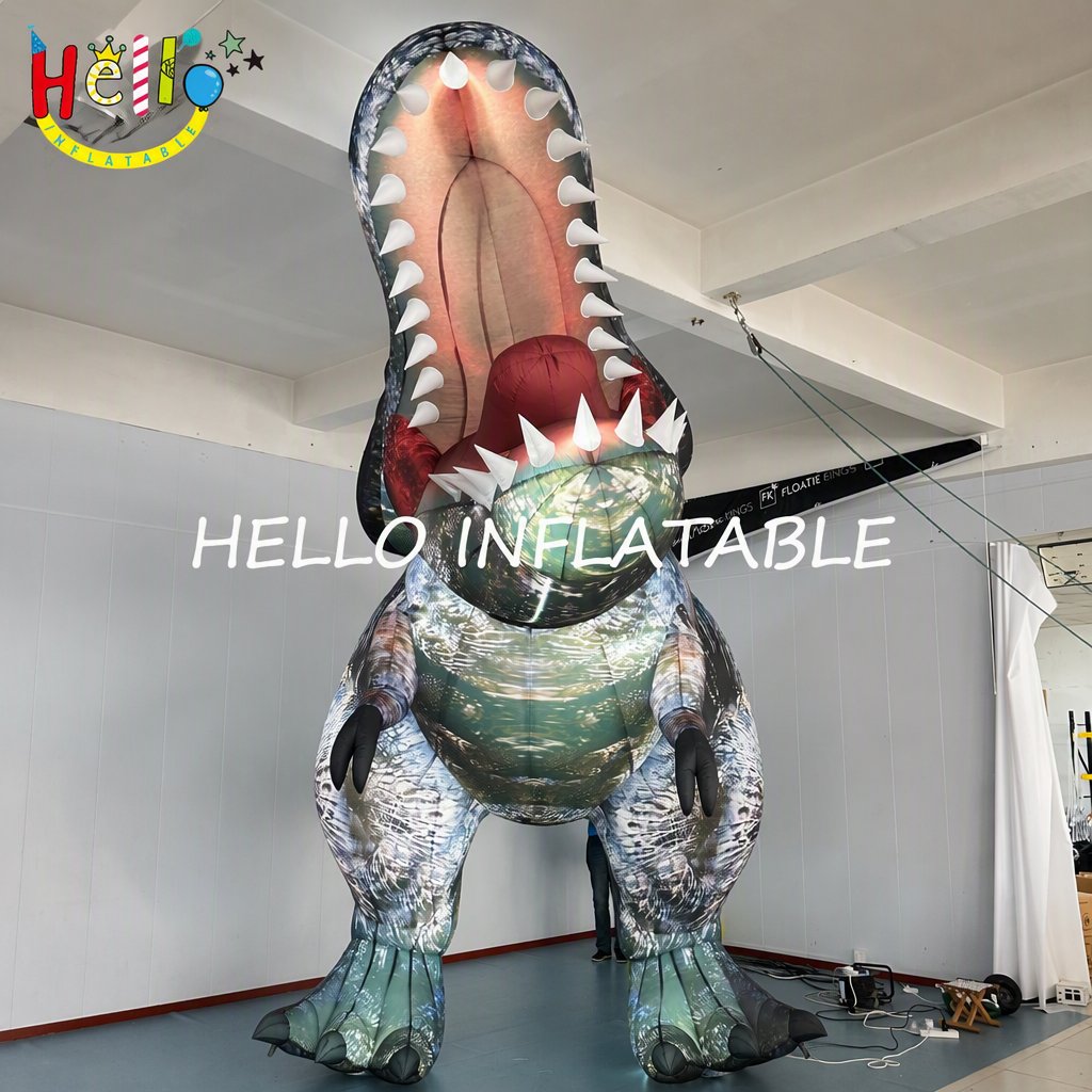 Giant Realistic Iridescent Scale T-Rex Tyrannosaurus Rex Inflatable Model for Museum Dinosaur Exhibition Display Inflatable Dinosaur