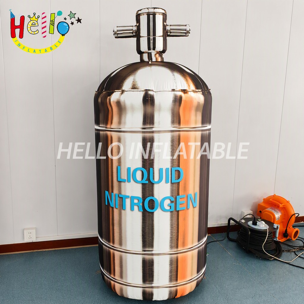 Giant Liquid Nitrogen Tank Inflatable Replica with Metallic Finish for Industrial Gas Company Exhibition Promotion Advertising Inflatables插图 Giant Liquid Nitrogen Tank Inflatable Replica with Metallic Finish for Industrial Gas Company Exhibition Promotion Advertising Inflatables
