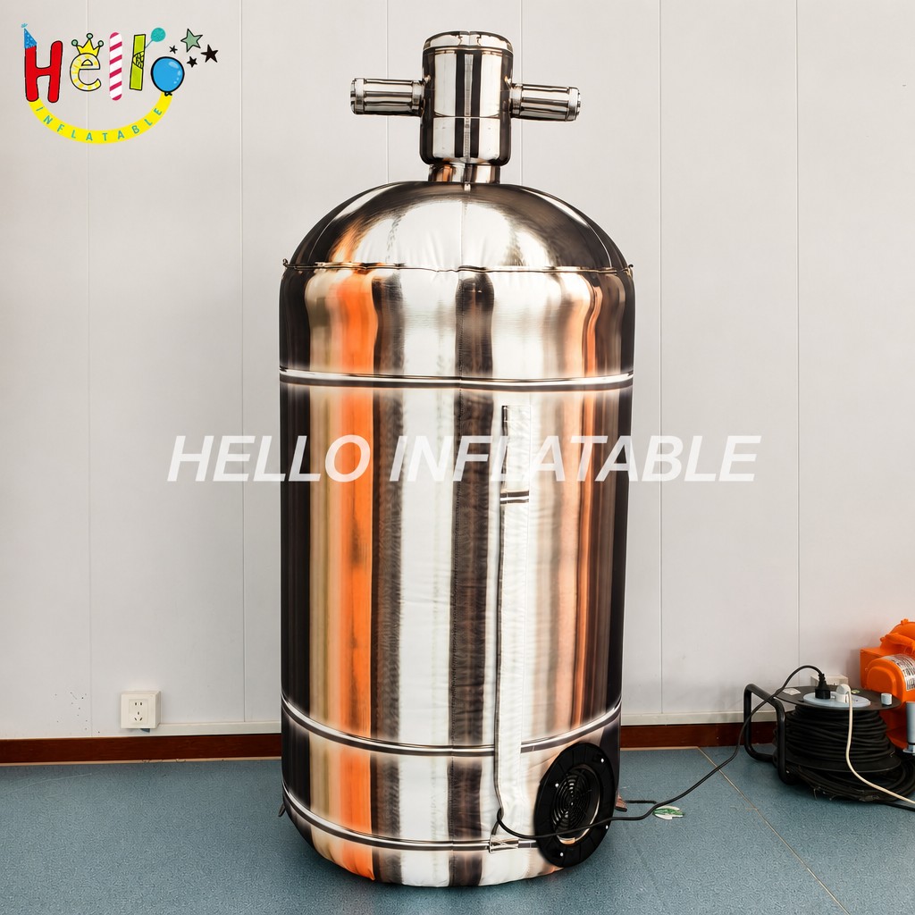 Giant Liquid Nitrogen Tank Inflatable Replica with Metallic Finish for Industrial Gas Company Exhibition Promotion Advertising Inflatables插图2 Giant Liquid Nitrogen Tank Inflatable Replica with Metallic Finish for Industrial Gas Company Exhibition Promotion Advertising Inflatables