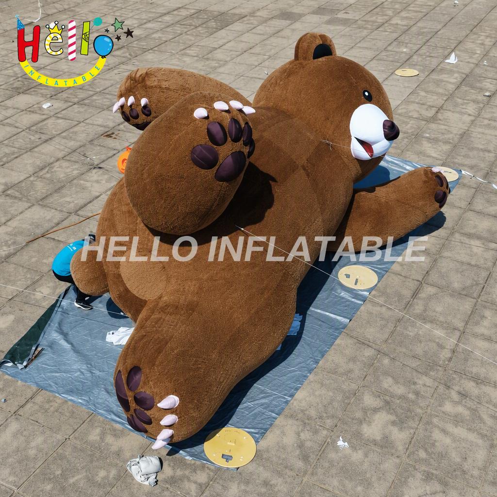 Giant Plush Teddy Bear Inflatable with White Snout for Building Rooftop Advertising Display Branding Advertising Inflatables插图2 Giant Plush Teddy Bear Inflatable with White Snout for Building Rooftop Advertising Display Branding Advertising Inflatables