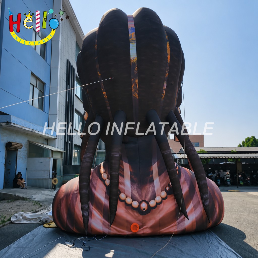 Giant African Heritage Portrait Inflatable Bust with Landscape Face Print for Cultural Festival Black History Month Event Advertising Inflatables
