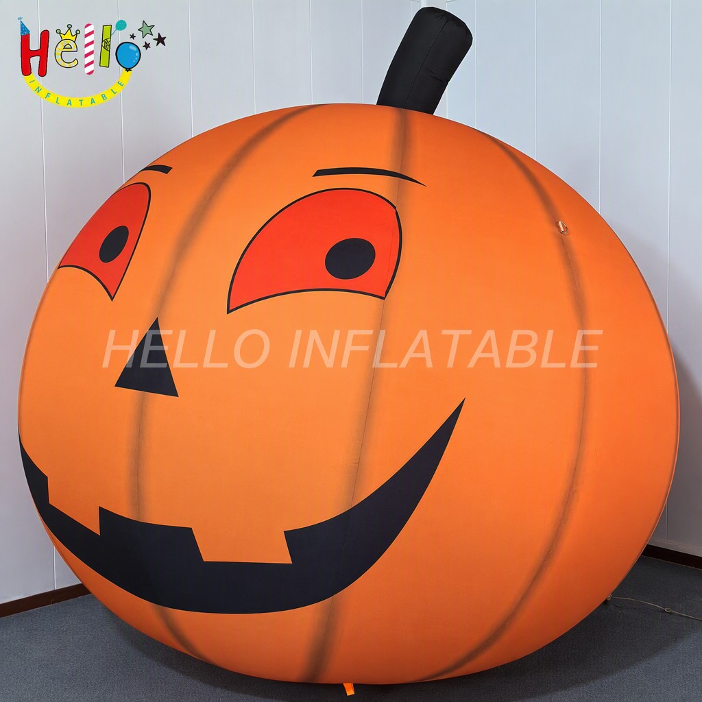 Giant Classic Jack O Lantern Inflatable with Red Iris Eyes for Halloween Party Yard Front Door Decoration Advertising Inflatables