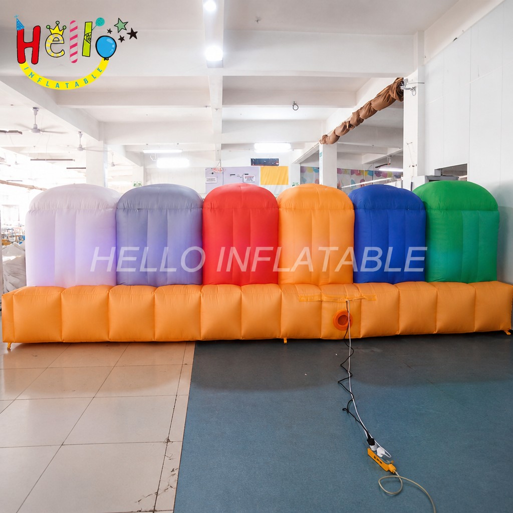 Giant Multi-Color Recycling Sorting Inflatable Station with 6 Drop Pods for Environmental Education Municipal Campaign Advertising Inflatables插图2 Giant Multi-Color Recycling Sorting Inflatable Station with 6 Drop Pods for Environmental Education Municipal Campaign Advertising Inflatables