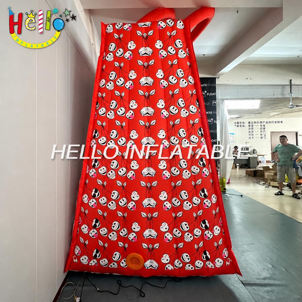 Large Scale Blow Up Tote Bag Model with Brand Text for Supermarket Market Store Opening Celebration Event Giant Inflatable Decoration