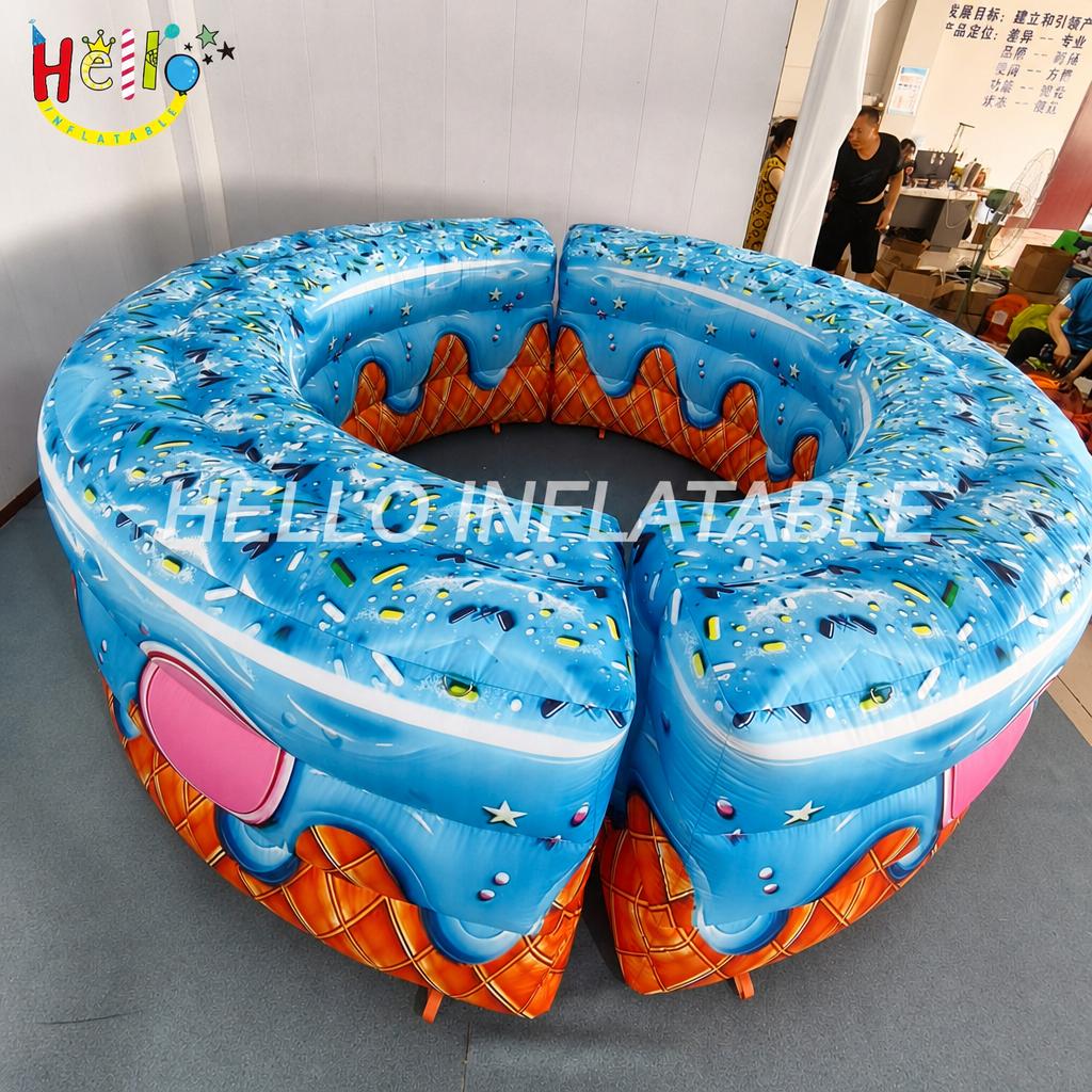 Large Scale Blow Up Frosted Donut Ring with Sprinkles for Ice Cream Shop Dessert Festival Decoration Giant Inflatable Decoration插图 Large Scale Blow Up Frosted Donut Ring with Sprinkles for Ice Cream Shop Dessert Festival Decoration Giant Inflatable Decoration