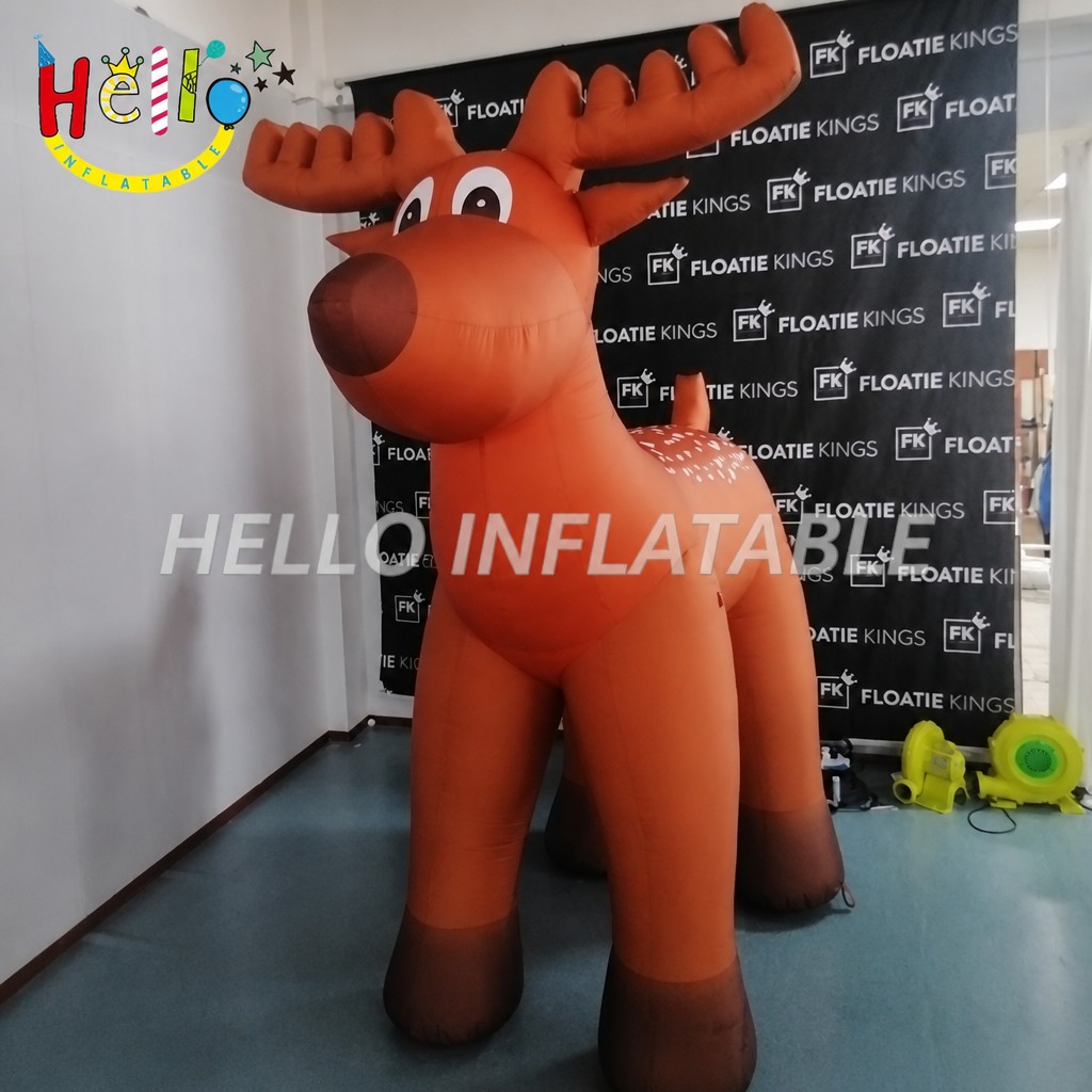 Giant Cute Brown Spotted Fawn Deer Inflatable with White Back Dots for Outdoor Christmas Forest Theme Decoration插图1 Giant Cute Brown Spotted Fawn Deer Inflatable with White Back Dots for Outdoor Christmas Forest Theme Decoration