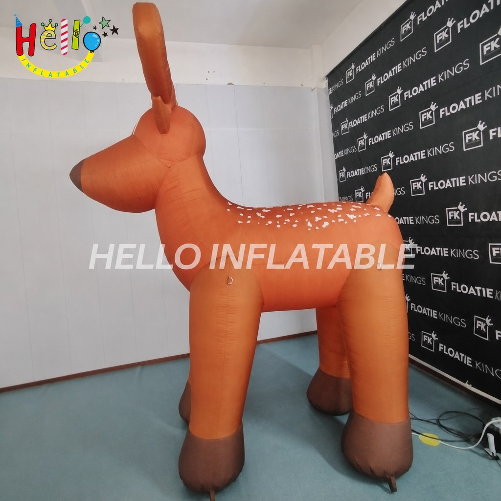 Giant Cute Brown Spotted Fawn Deer Inflatable with White Back Dots for Outdoor Christmas Forest Theme Decoration插图 Giant Cute Brown Spotted Fawn Deer Inflatable with White Back Dots for Outdoor Christmas Forest Theme Decoration