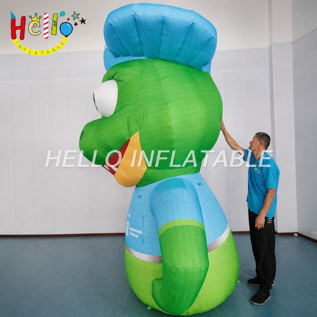 Giant Cute Green Dinosaur Mascot Inflatable with Baseball Cap Smiley Face for Outdoor Environmental Campaign Decoration插图1 Giant Cute Green Dinosaur Mascot Inflatable with Baseball Cap Smiley Face for Outdoor Environmental Campaign Decoration