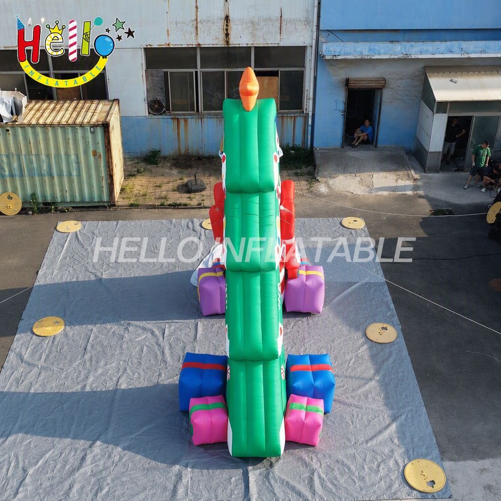 Giant Inflatable Christmas Tree Archway with Candy Cane Border Star for Outdoor Holiday Entrance Decoration插图2 Giant Inflatable Christmas Tree Archway with Candy Cane Border Star for Outdoor Holiday Entrance Decoration