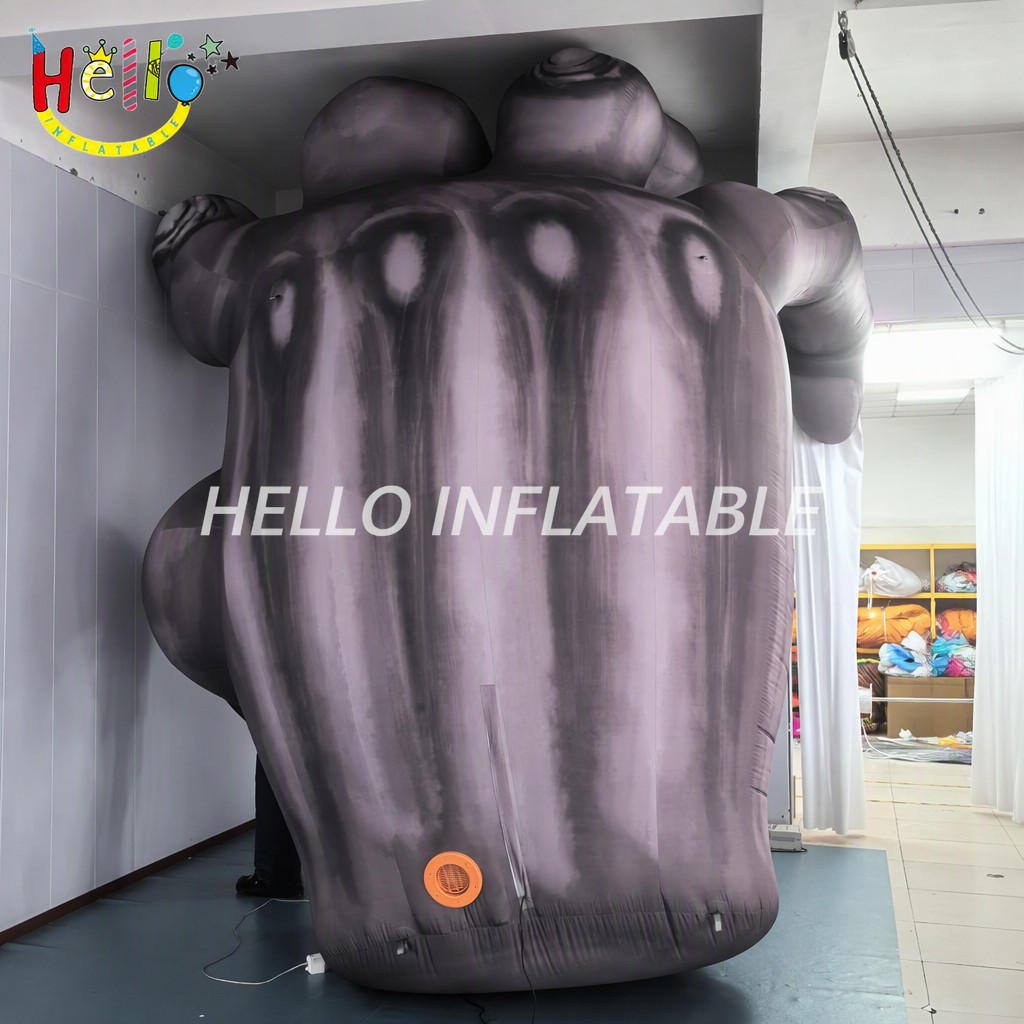 Customized Giant Hand Prop Inflatable with Grey Muscle Texture for Music Festival Stage Night Club Decor Inflatable Stage Decoration